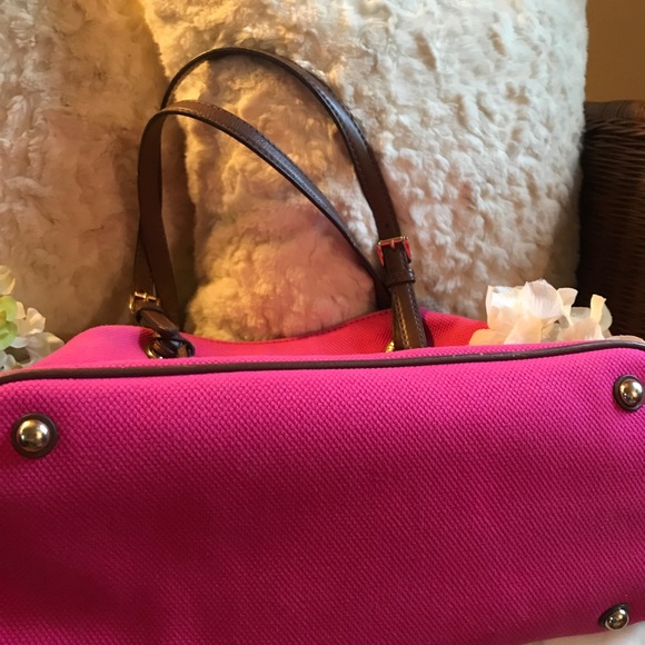 💕SOLD!!!💕AUTHENTIC MICHAEL KORS PINK TOTE💕 - Picture 7 of 8